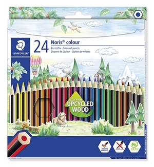 Staedtler Kleurpotlood Noris Upcycled Hout set (24)